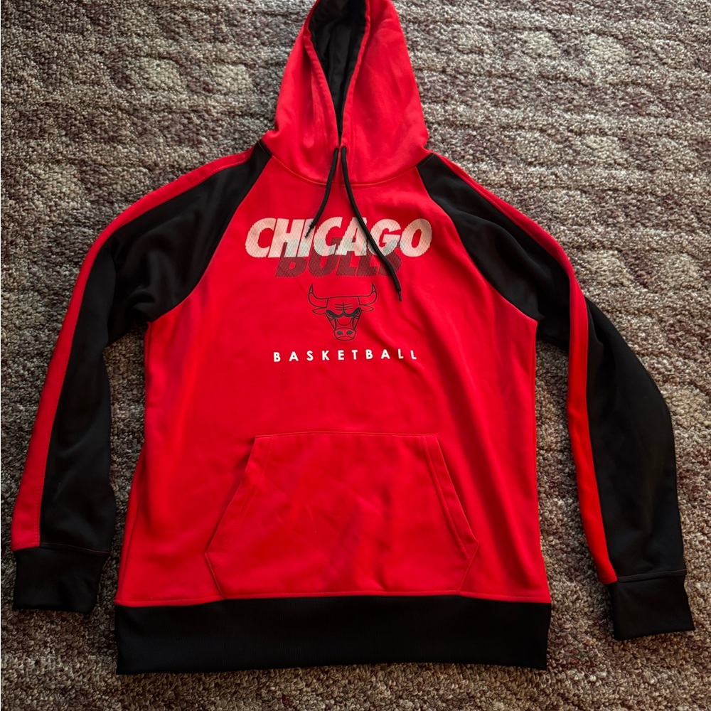 NBA Chicago Bulls Red and Black Basketball Hoodie